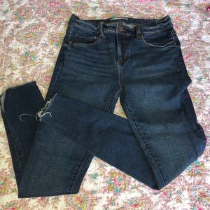 Slit ankle detailed Loft skinny jeans ✨like new!✨